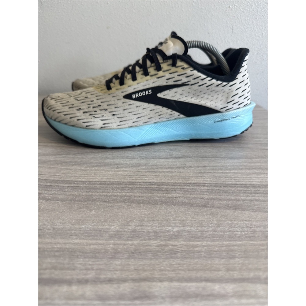 Brooks Women Hyperion Tempo 1203281B129 White Running Shoes Sneakers Size 10 B